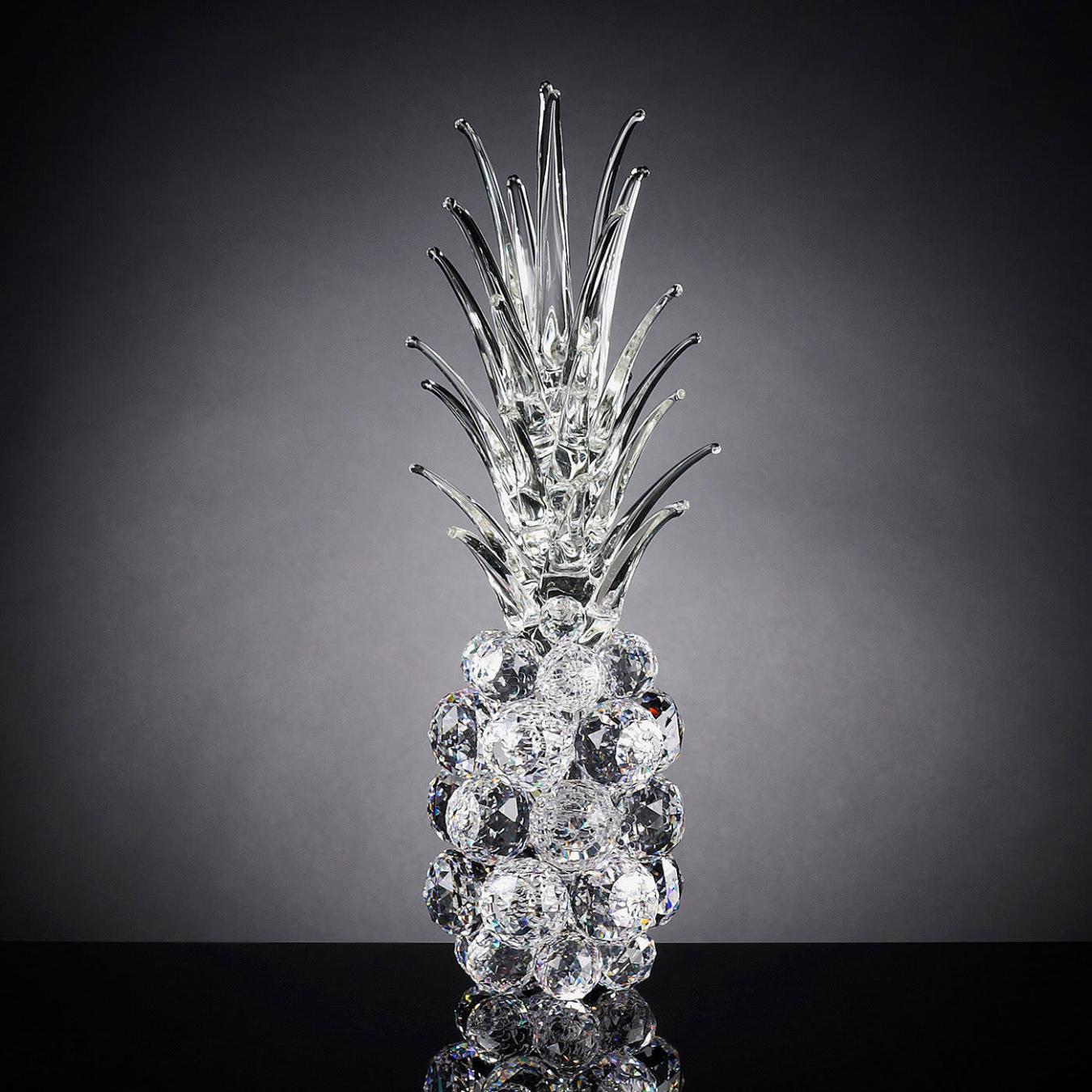 Crystal Handcut Pineapple Sculpture