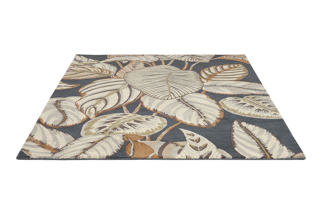Calathea Charcoal 50805 Premium Rug