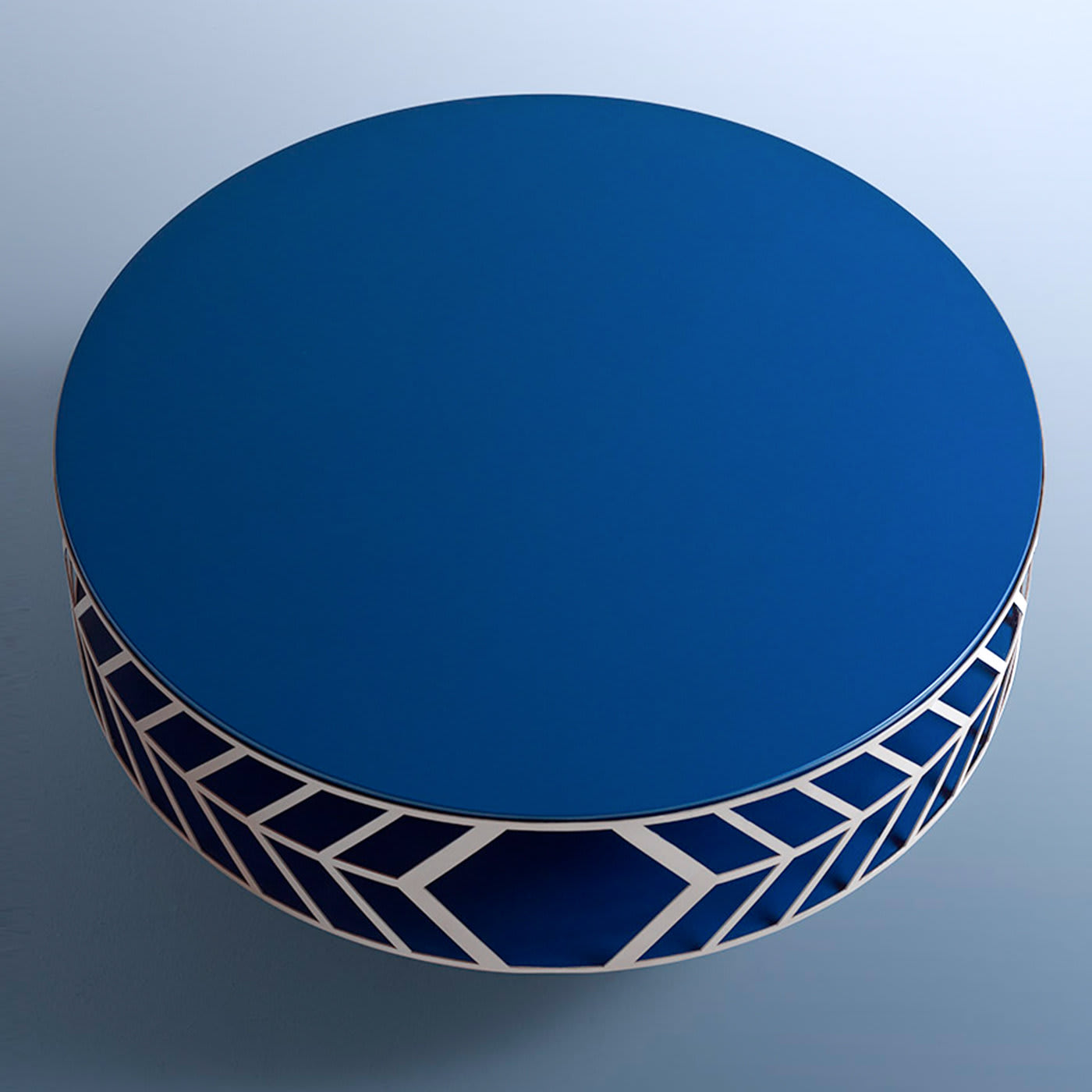 Lok Blue Modernist Italian Coffee Table