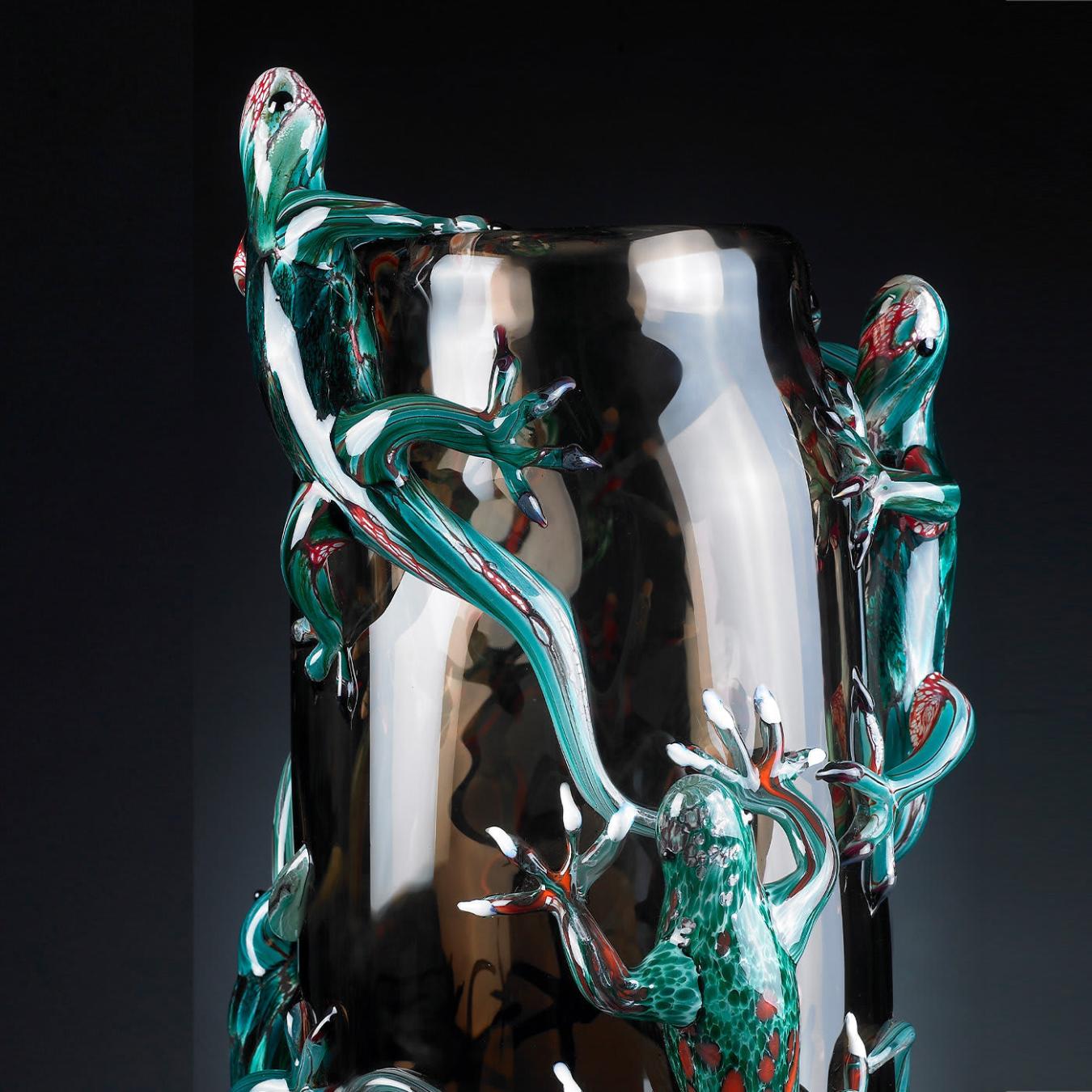 Geckos Large Artisan Vase