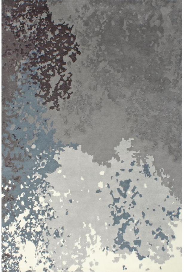 Abstract Handwoven Viscose / Wool Luxury Rug | Size: 250 x 350 cm