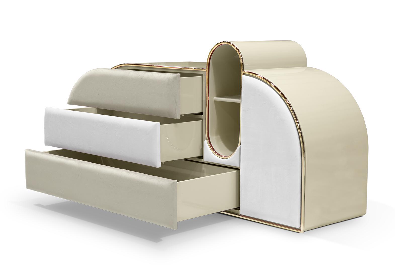 Candy Triple Beige Chest of Drawers