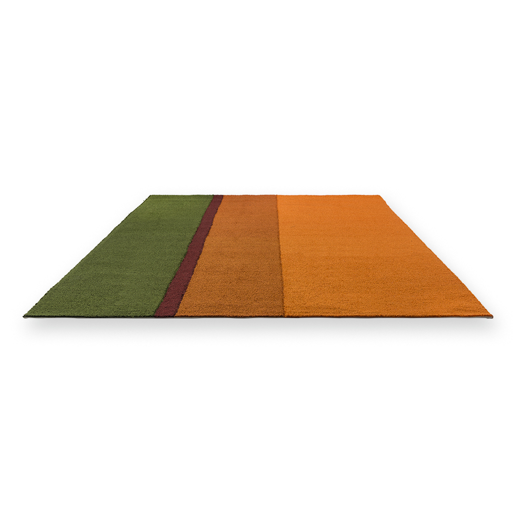 Festival Stripe Orange/Green Fresco Rug | Size: 250 x 350 cm