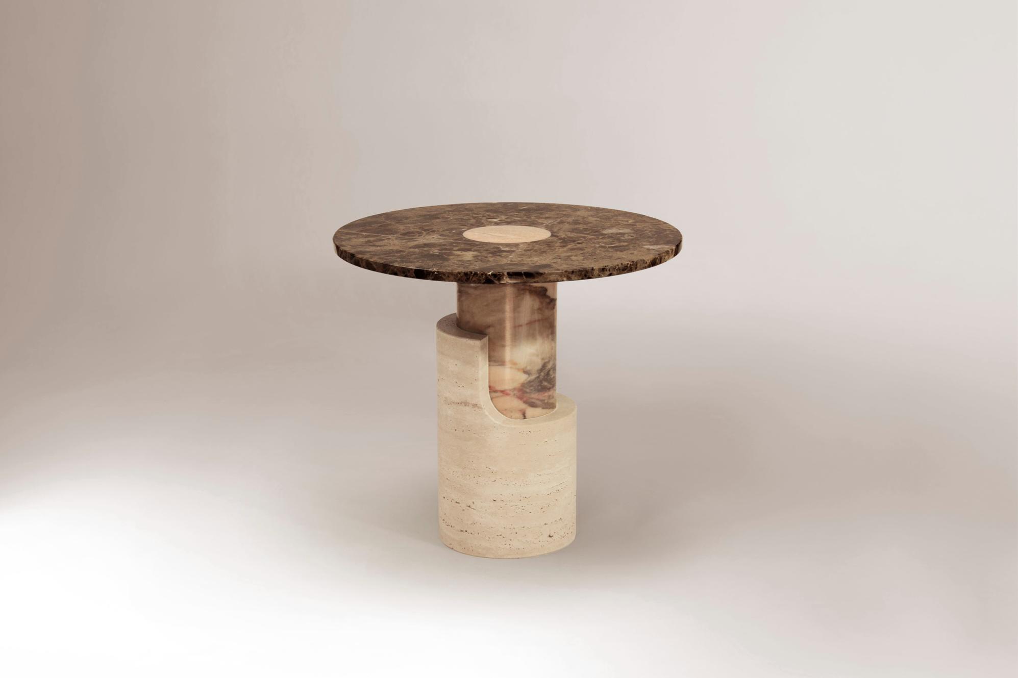 Braque Marble Round Side Table