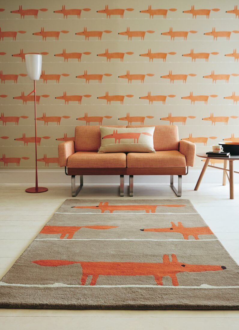 Fox Hand-Tufted Rug ☞ Size: 140 x 200 cm