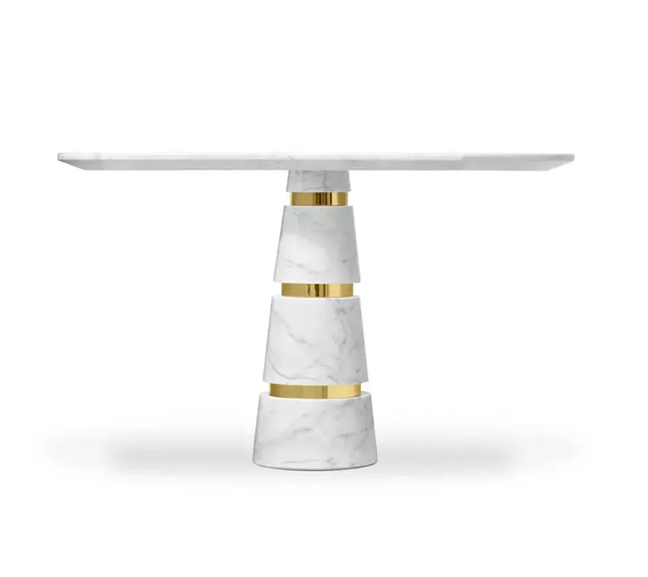 Avalanche Carrara Marble Table