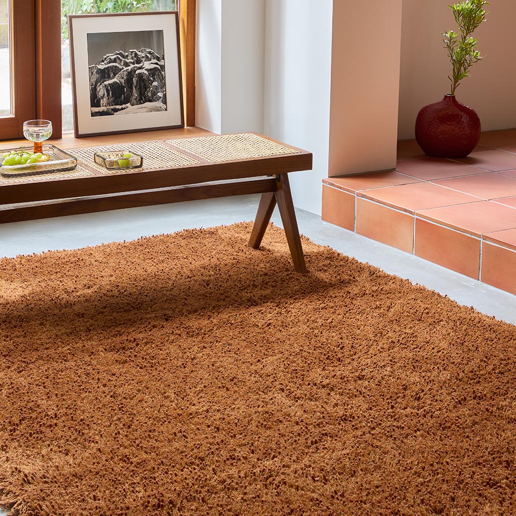 Terracotta Shaggy Rug