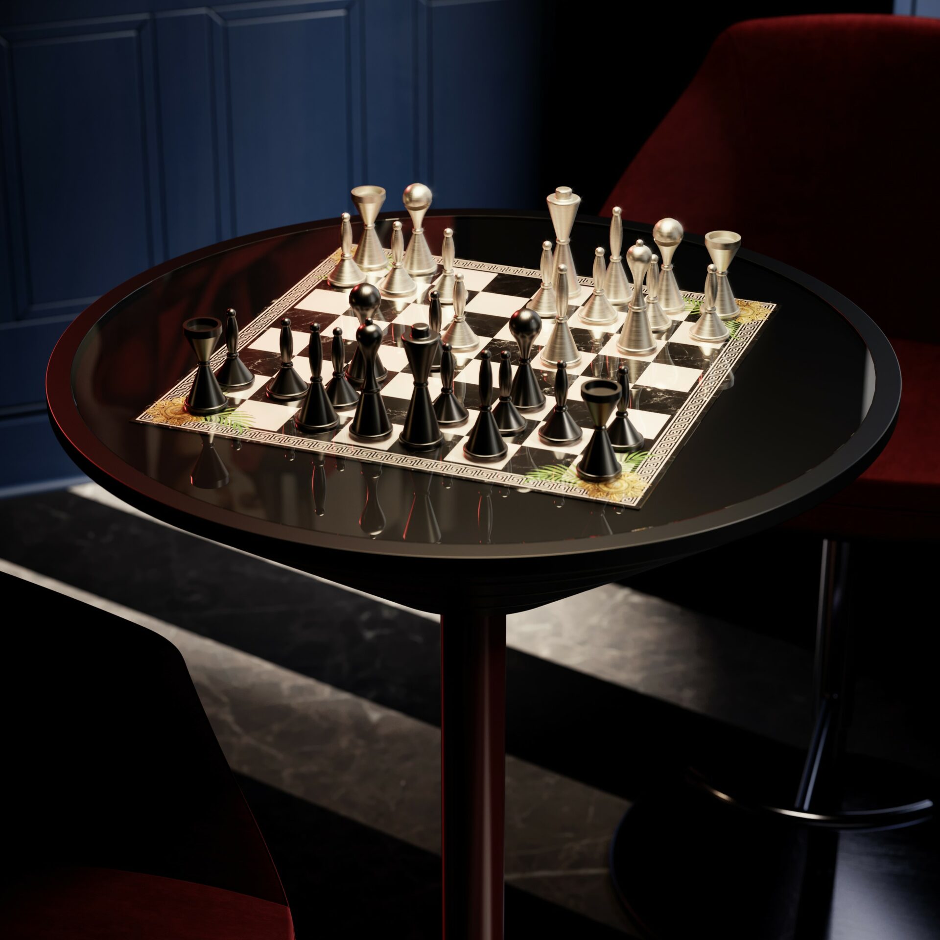 Goemon Masterpiece Chess &amp; Backgammon Table - 1
