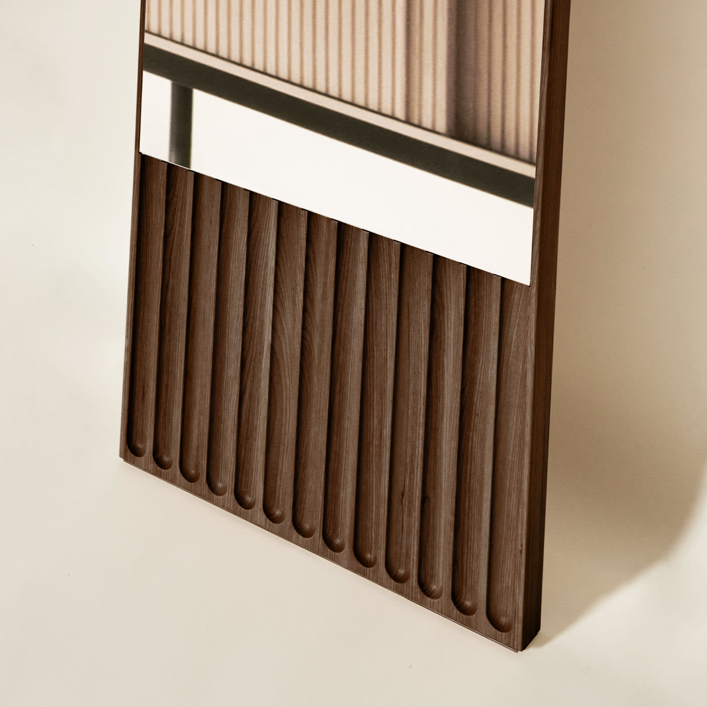 Tutto Sesto Brown Italian Crafted Floor Mirror