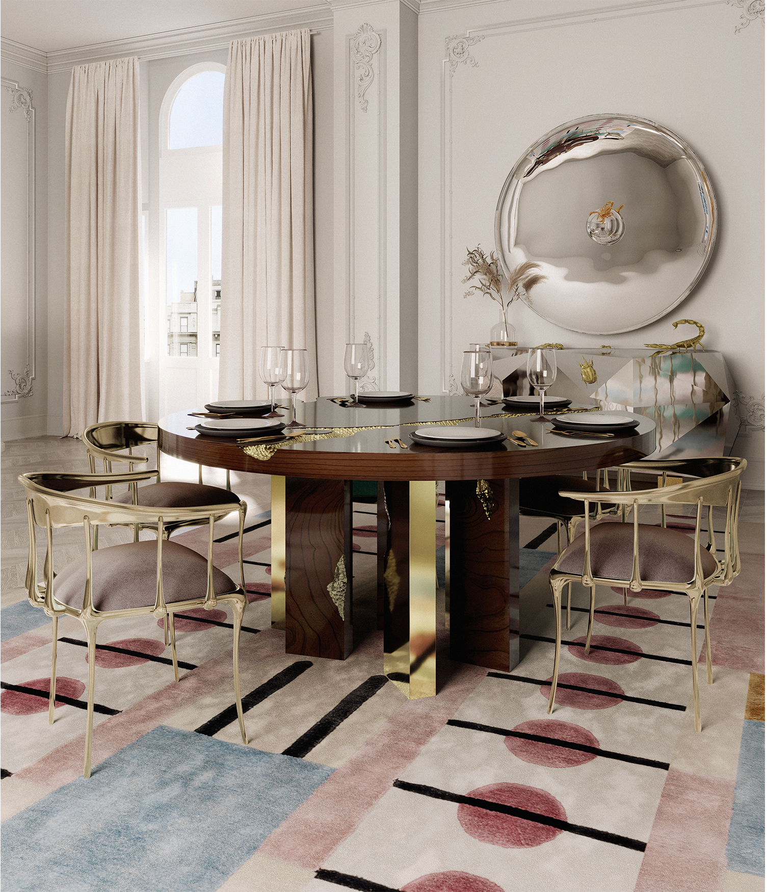 Round Luxe Dining Table