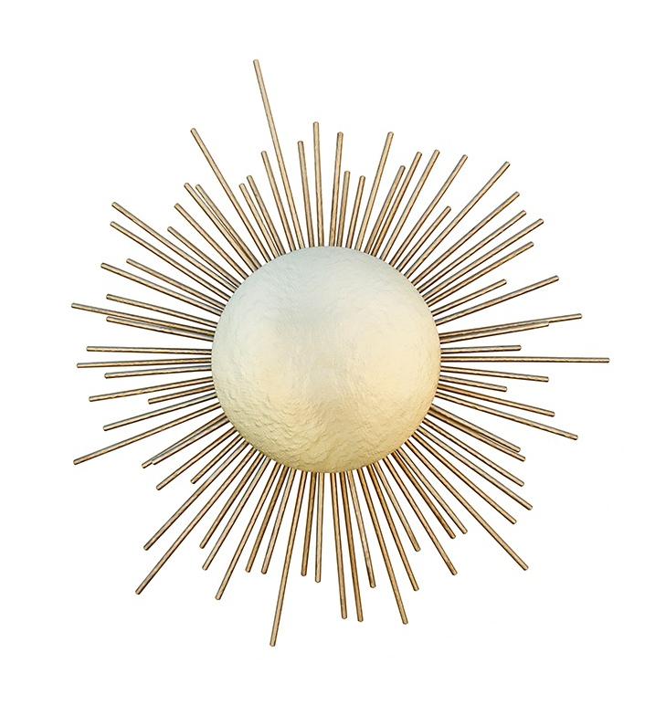 Radiant Brass Glow Wall Light