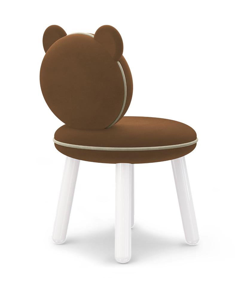 Fluffy Bear Brown Soft Kids Chair