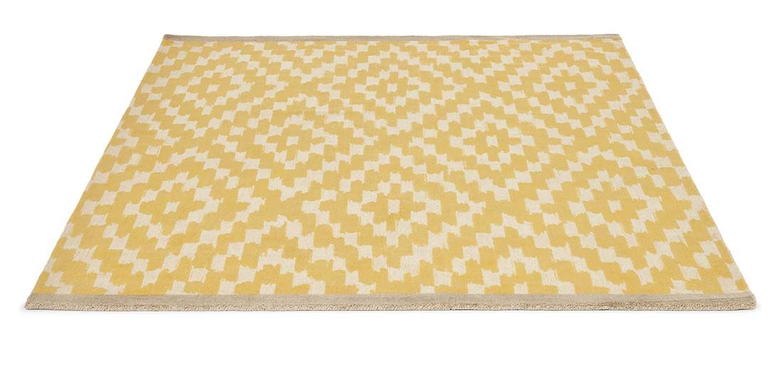 Diamonds Yellow Handwoven Rug | Size: 250 x 350 cm