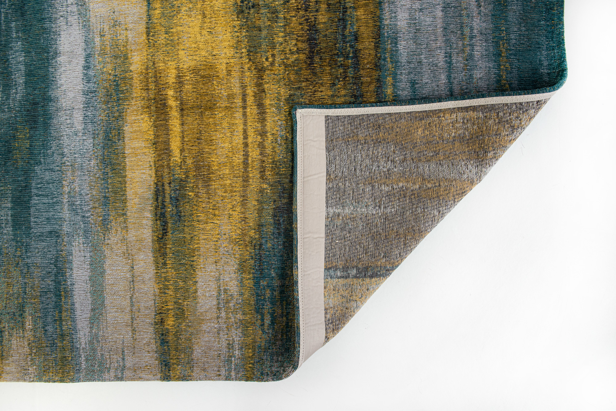 Modern Art Flatwoven Blue Rug
