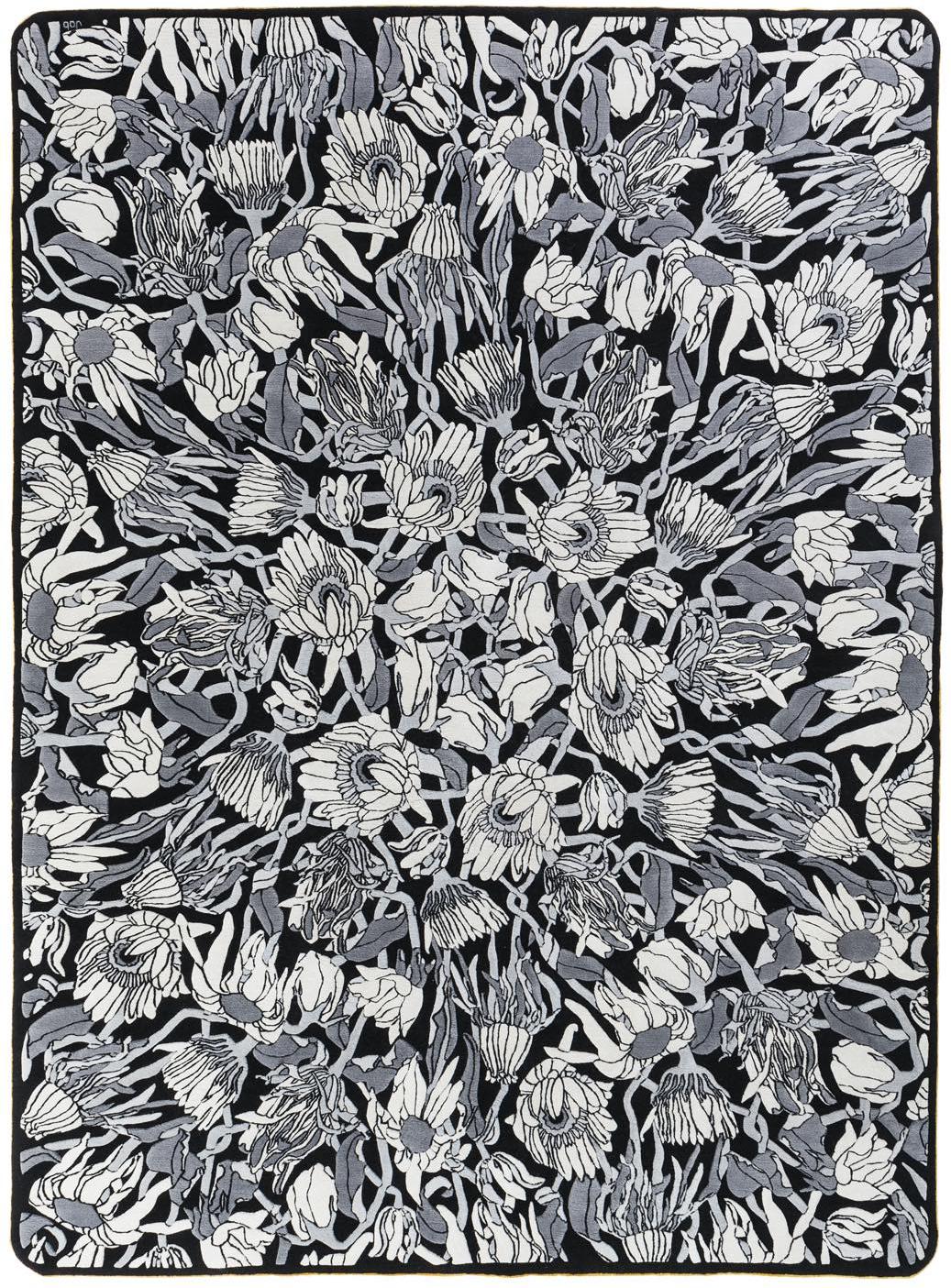 Withered Flower Wool Rug
