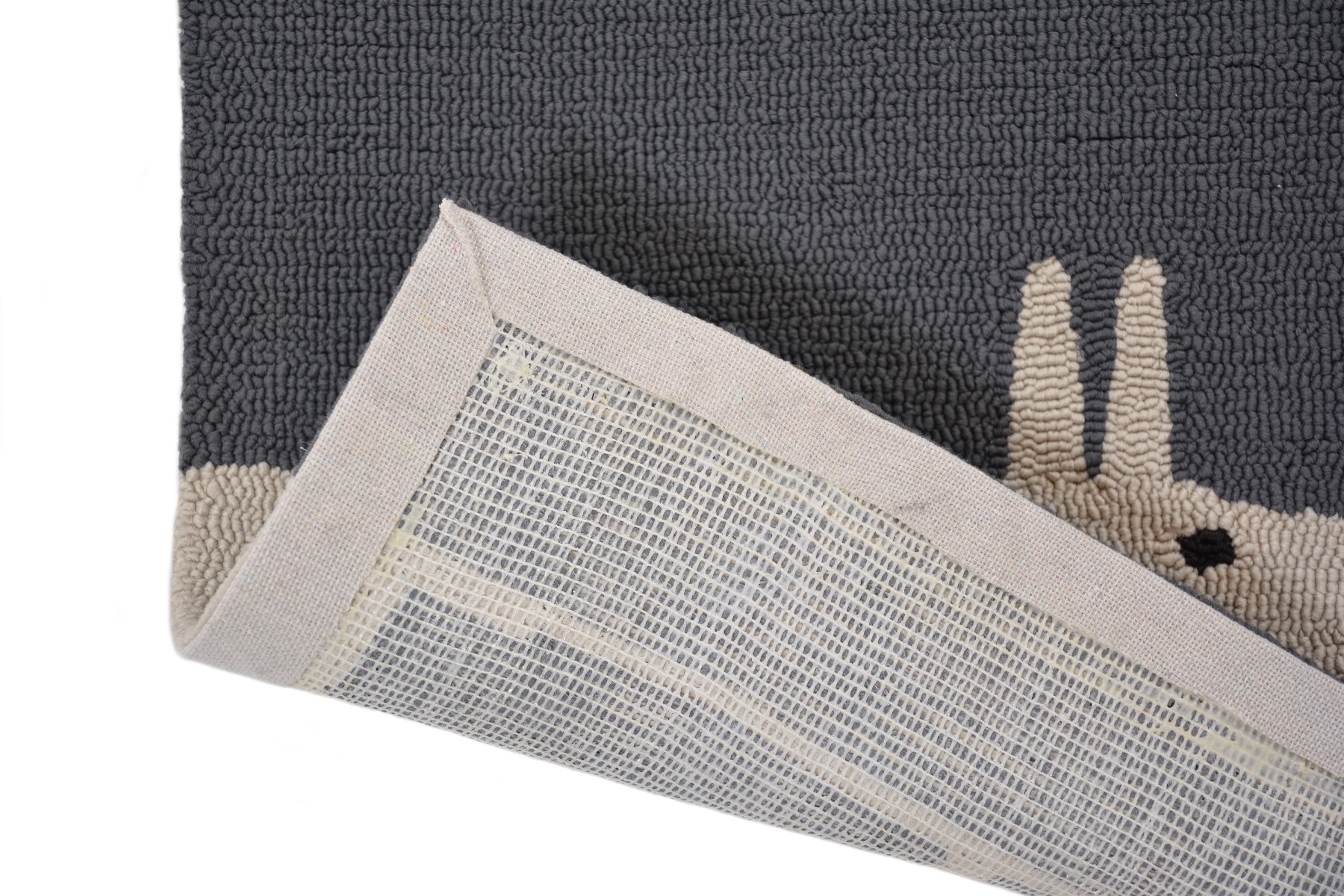 Fox Charcoal Outdoor Hand-Woven Rug