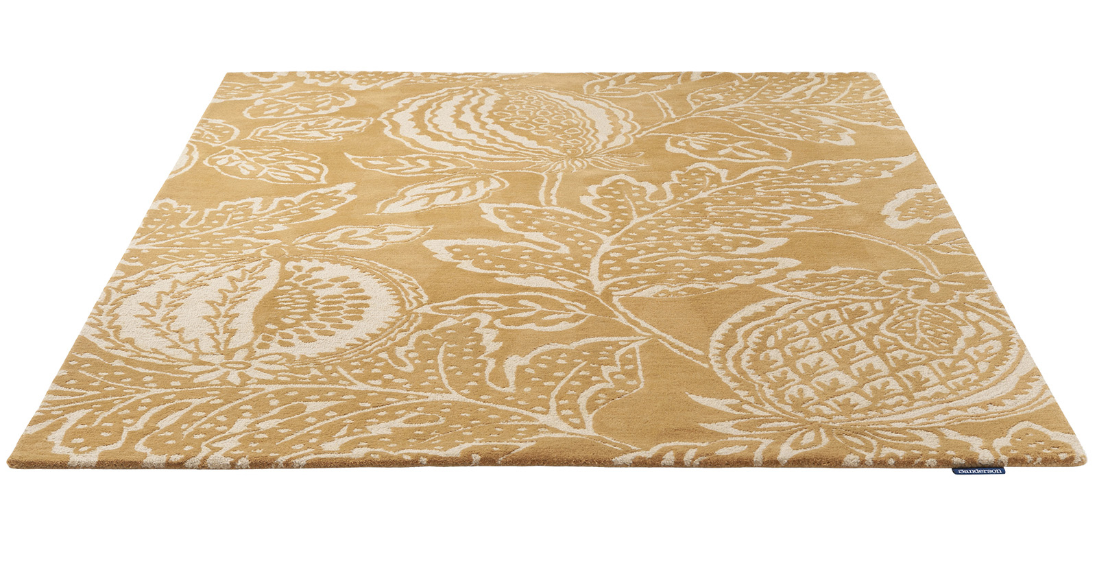 Ochre Wool Handwoven Rug