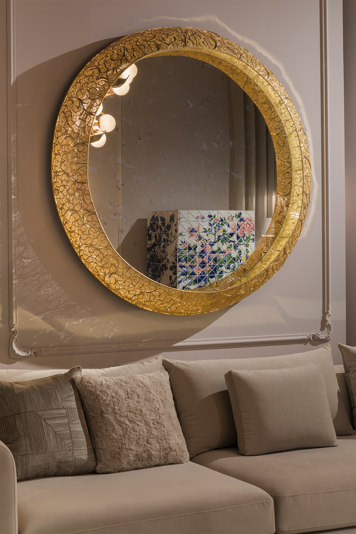 Crown Filigree II Designer Mirror