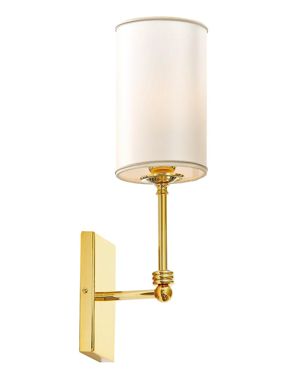 Polished Gold Brass Shade Wall Sconce