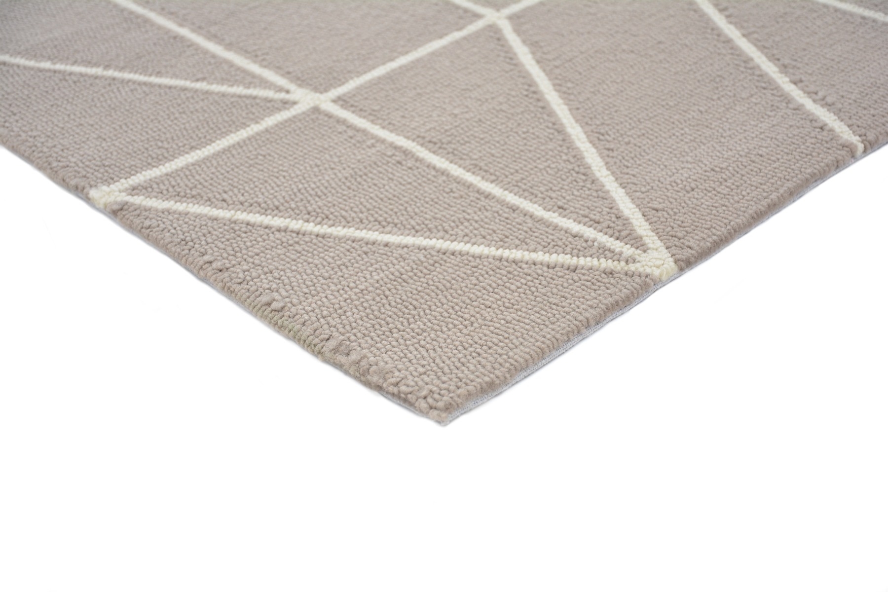 Steel Geometric Outdoor Hand-Woven Rug