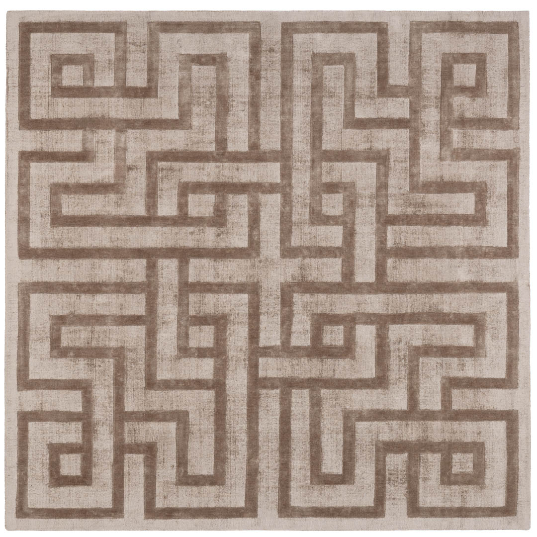 Labyrinth Mink Hand-Loom Rug