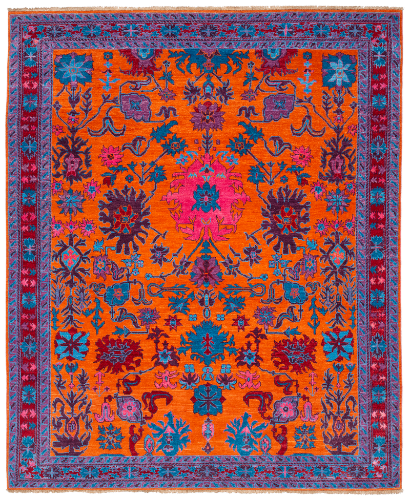 Hand-Knotted Designer Rug