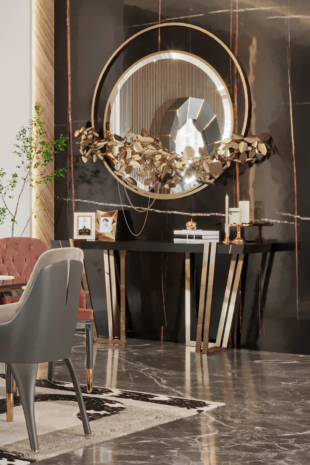 Noble II Wall Light Mirror - 3