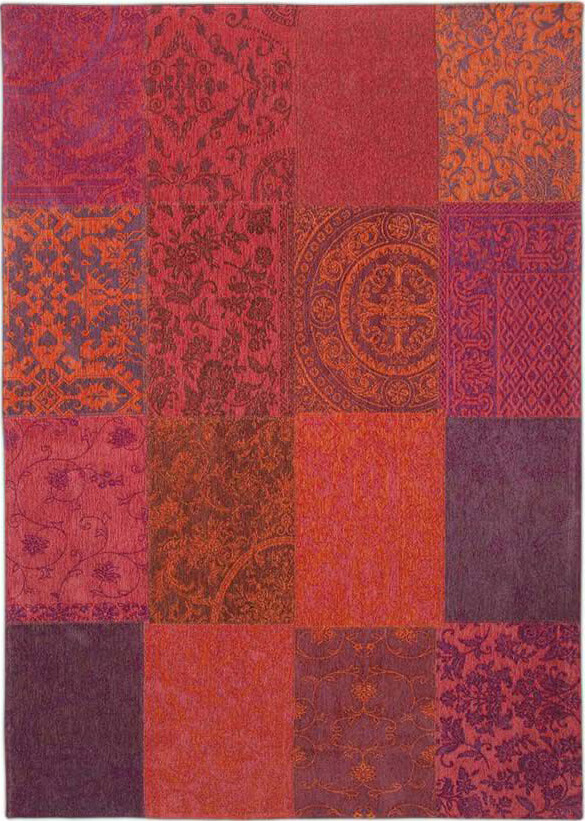 Patchwork Rug Multi Orange Purple