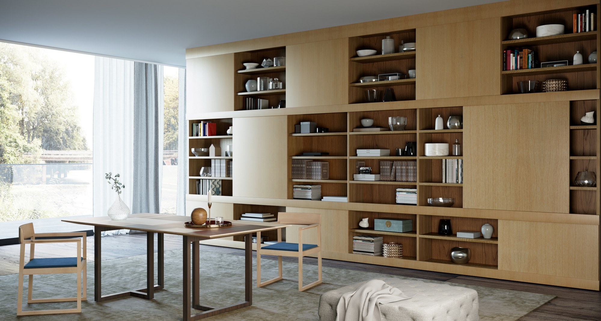 Maschera Wooden Handcrafted Bookcase - 2