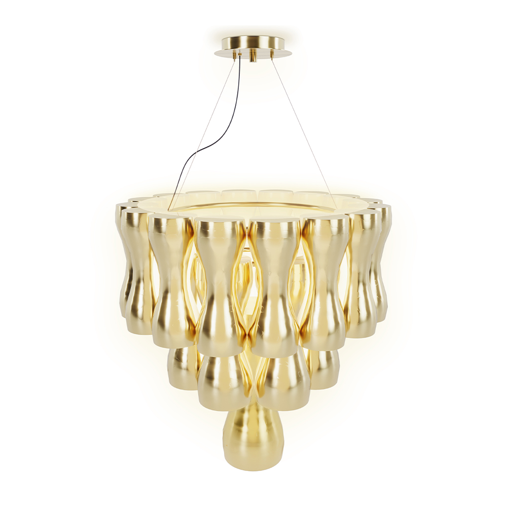 Regal Crown Chandelier Suspension Lamp