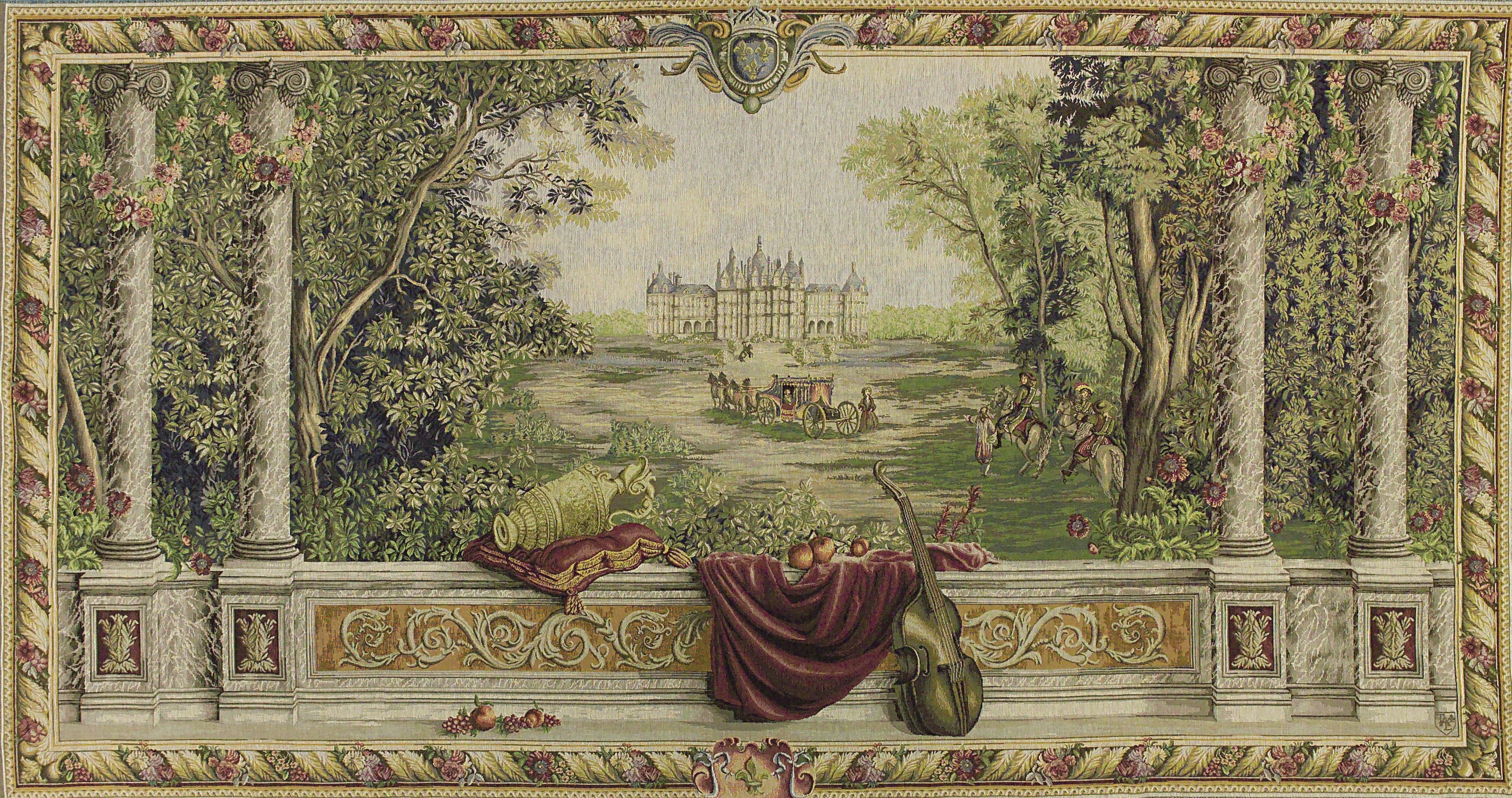 Greenery at the Castle (Large) French Tapestry