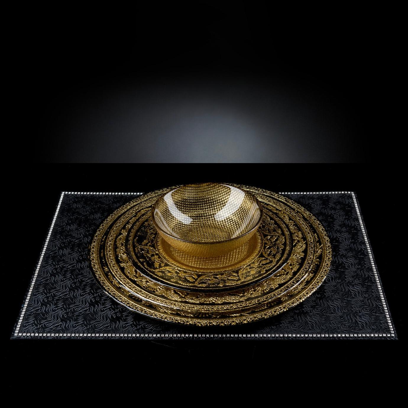 Black and Gold Classic Decorative Bowl