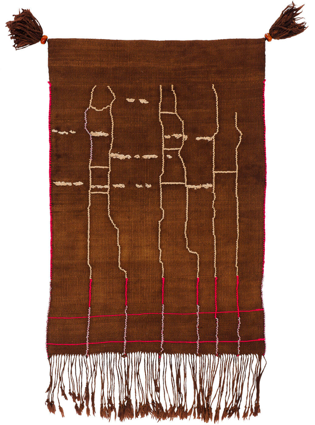 Tribal Brown / Red Luxury Hand-woven Rug
