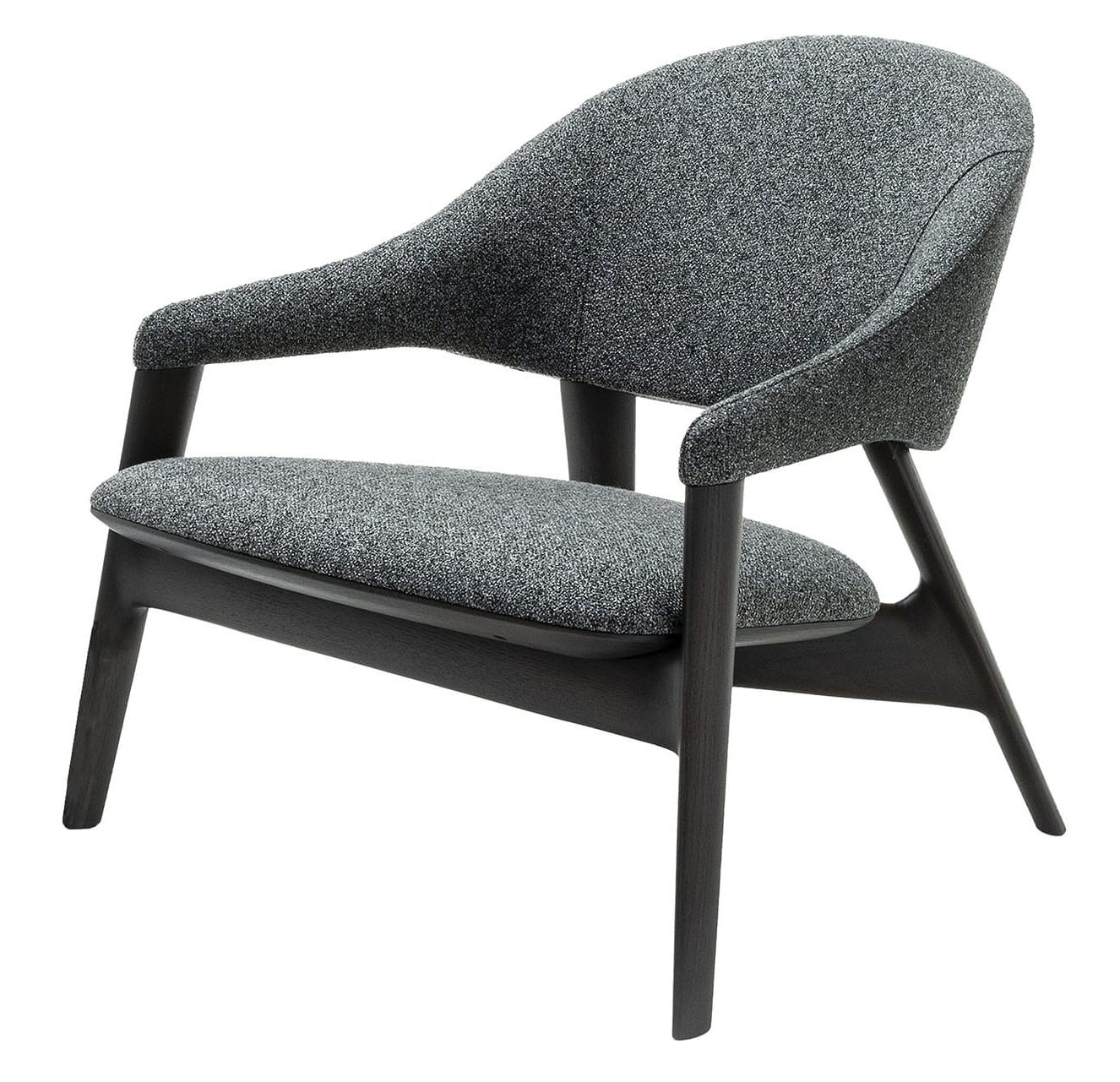 Egle Gray Italian Lounge Chair