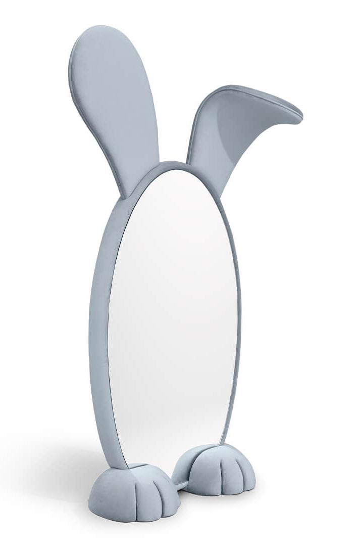 Bunny Blue Floor Mirror
