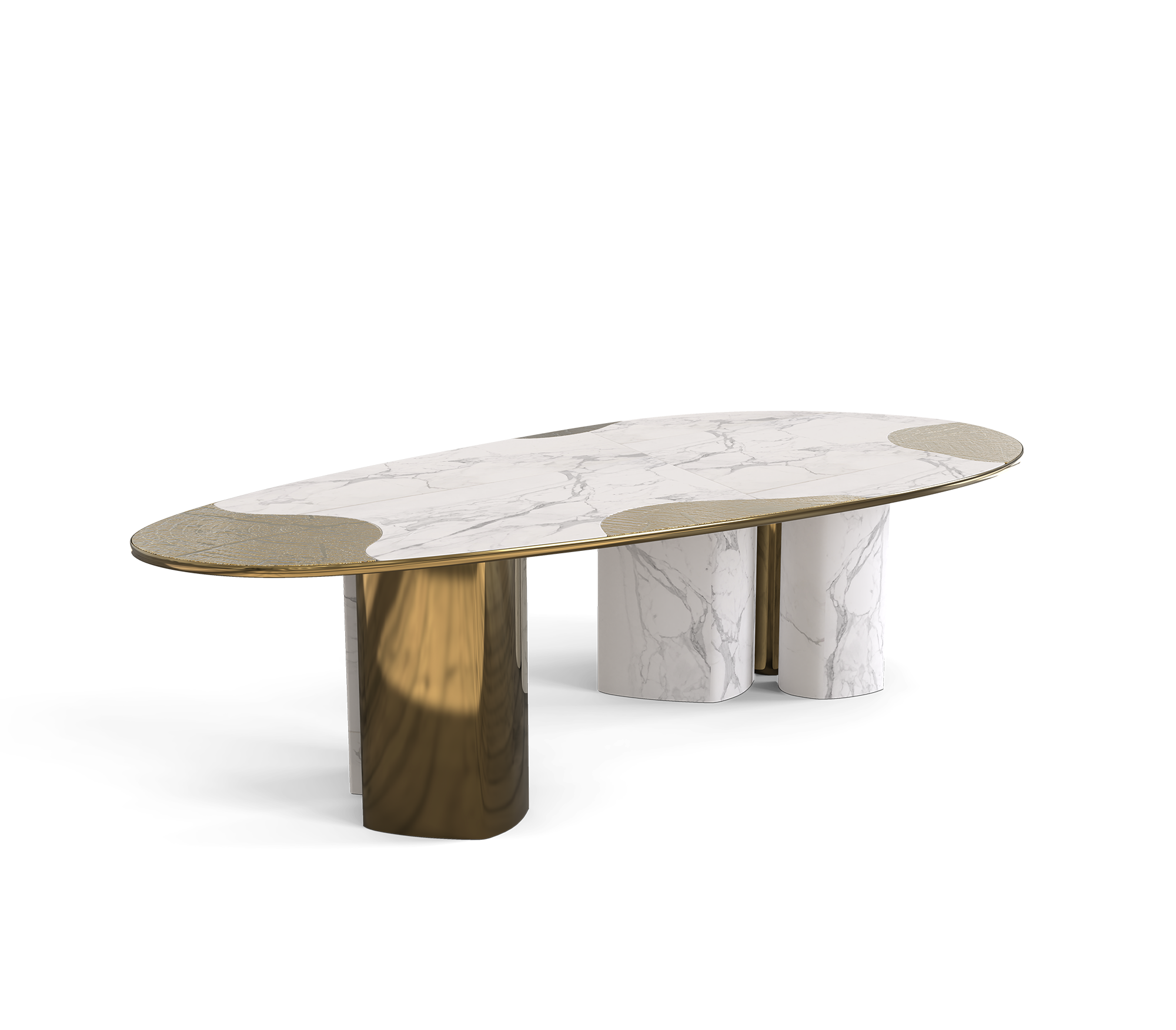 Marble & Patina Luxe Dining Table
