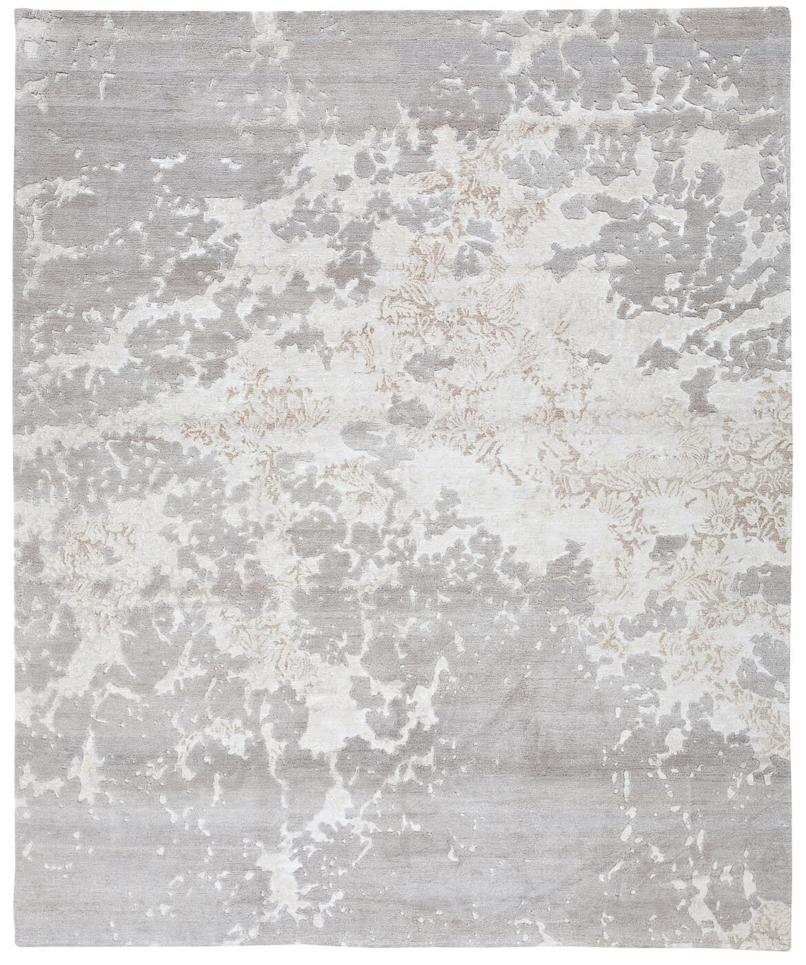 Verona Hand-woven White / Grey Luxury Rug ☞ Size: 200 x 300 cm