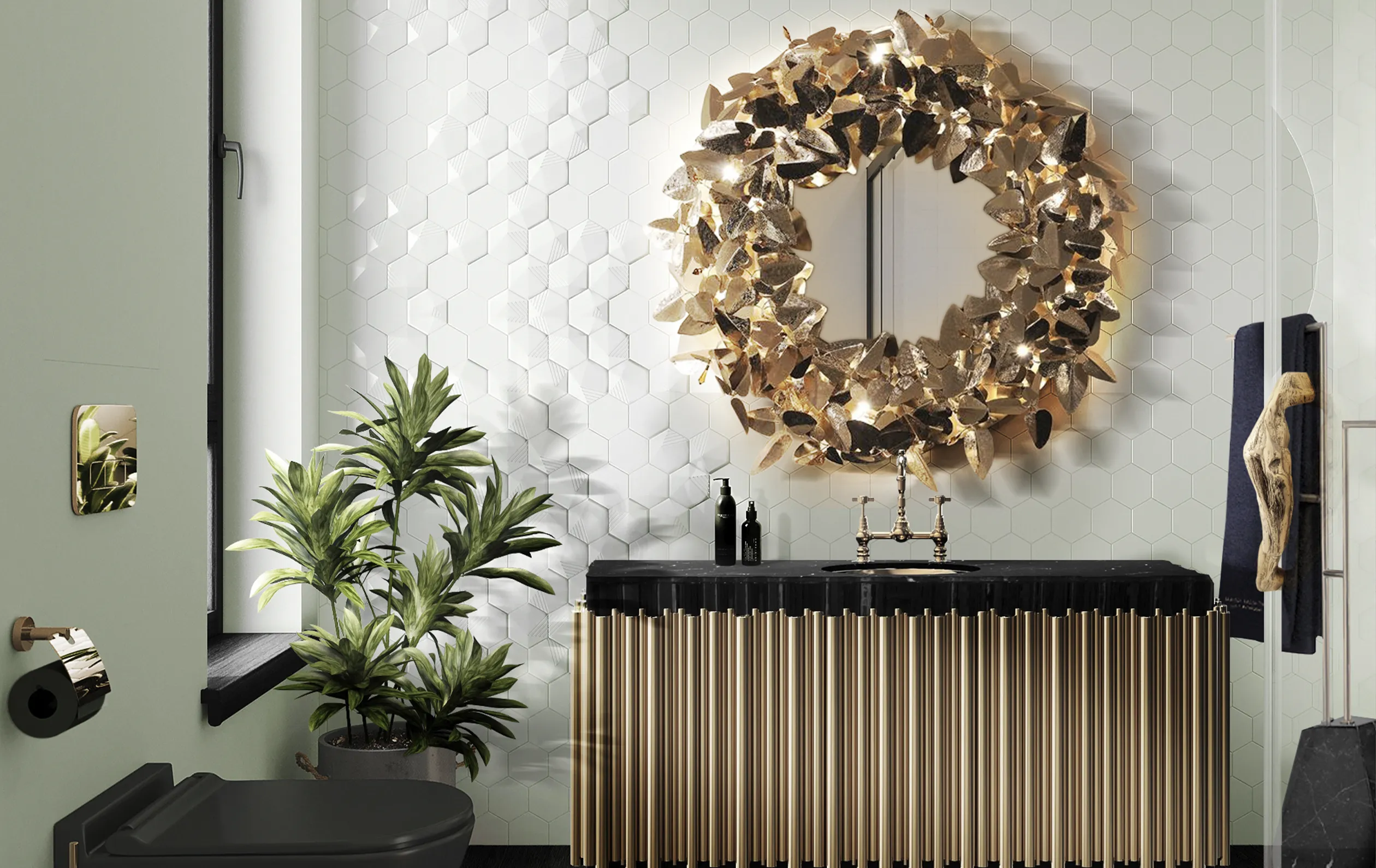 Noble Wall Light Mirror