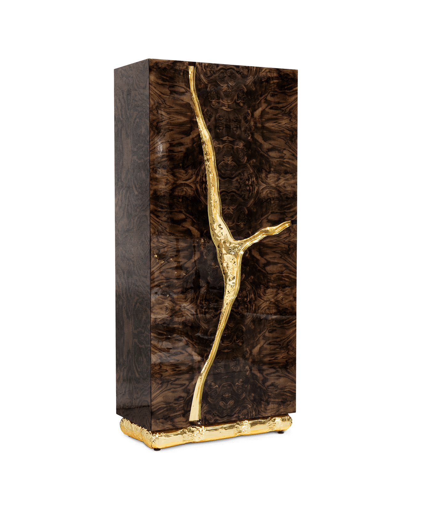 Fissure Walnut Designer Cabinet