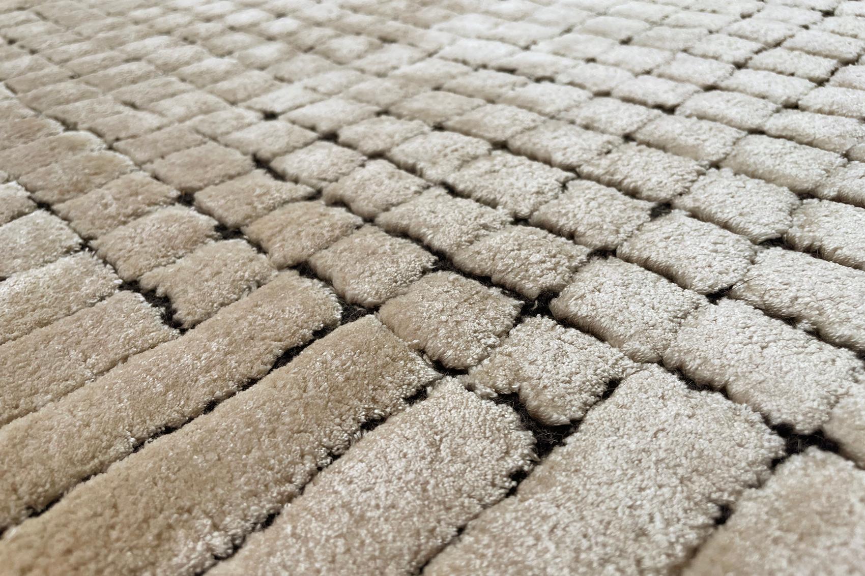 Geometry Sand Premium Hand-Tufted Rug