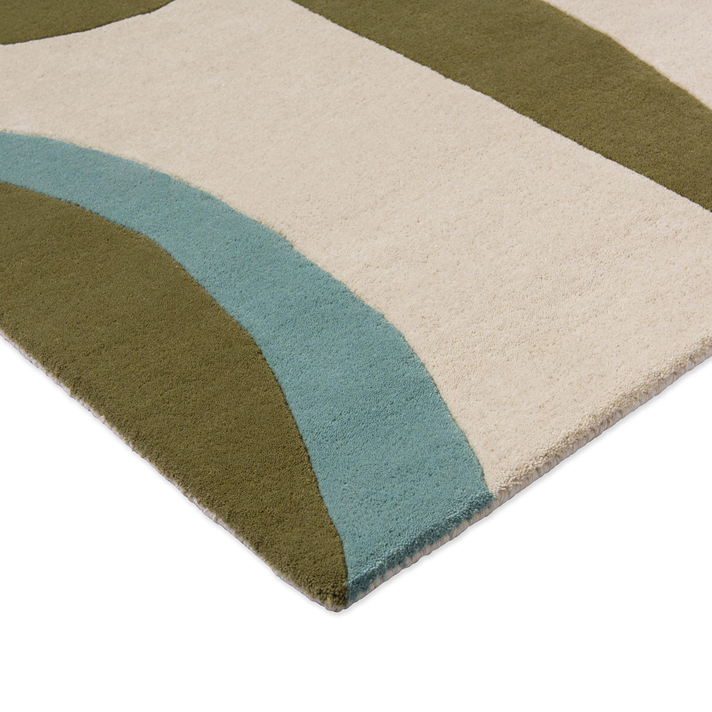 Wave Emerald/Azure Rug