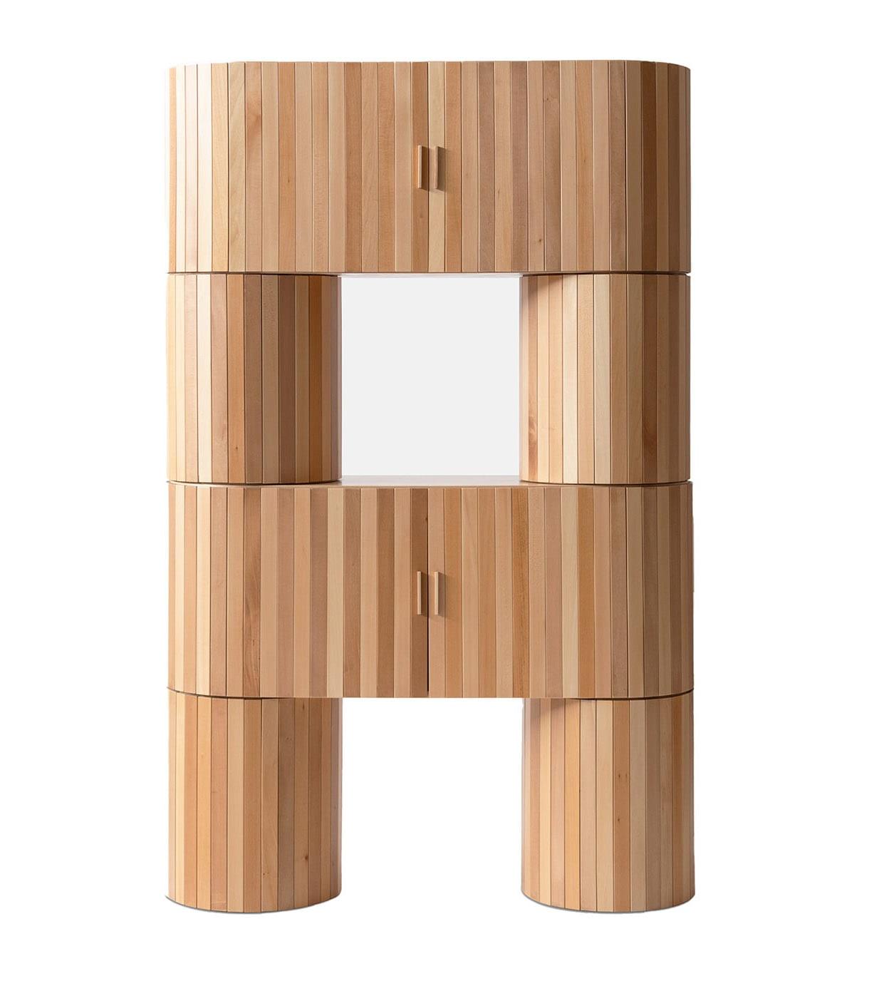 Natural Limewood Storage Cabinet