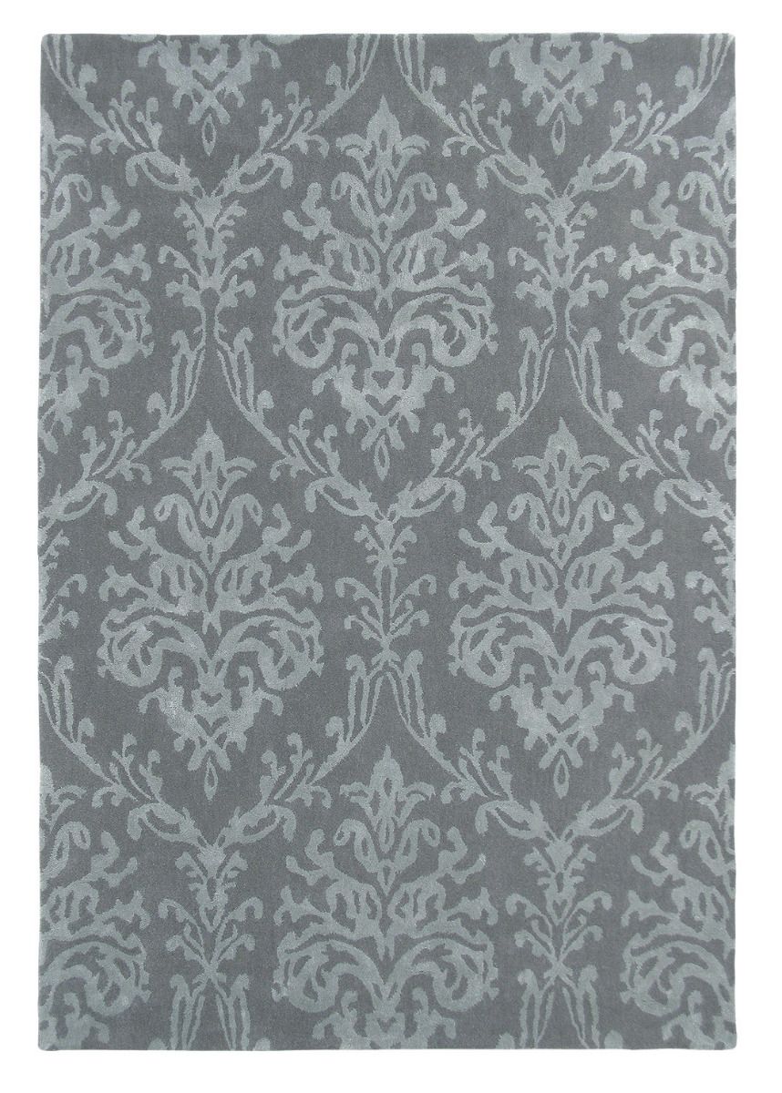 Riverside Damask Pewter 46705 Premium Rug | Size: 250 x 350 cm