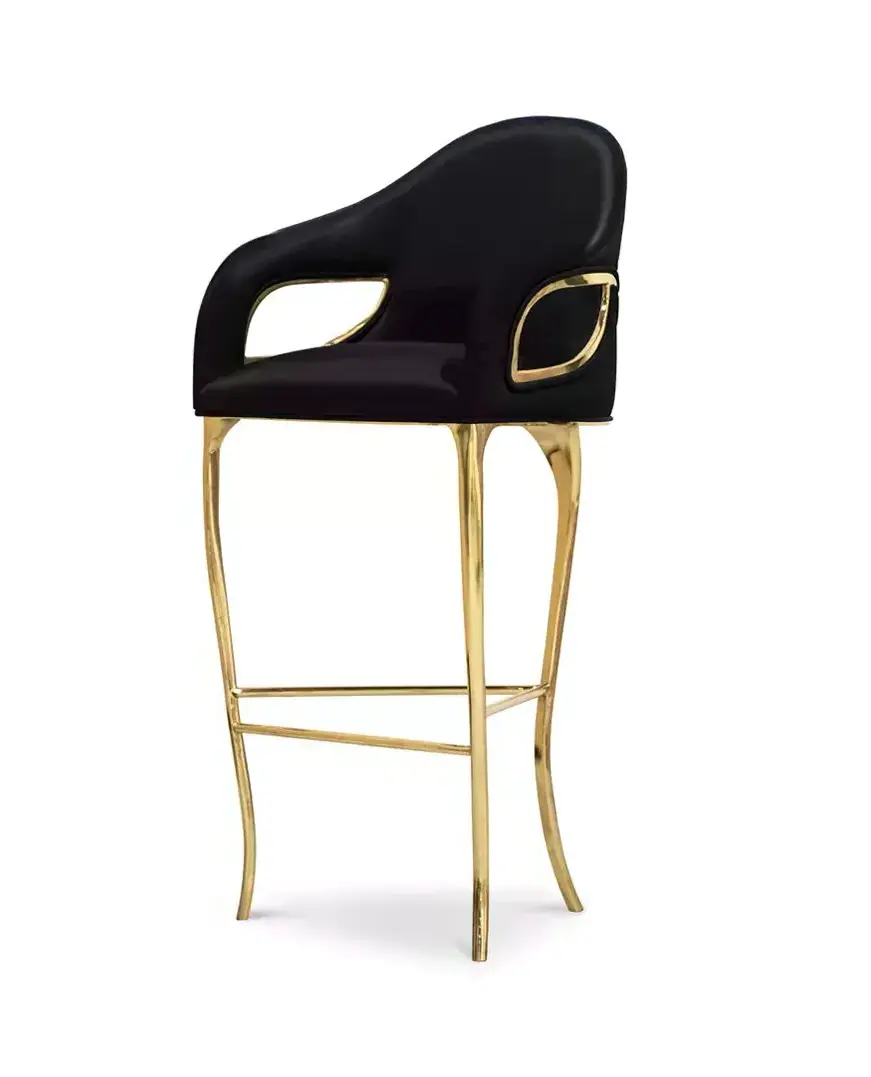 Lyra High Back Bar Stool