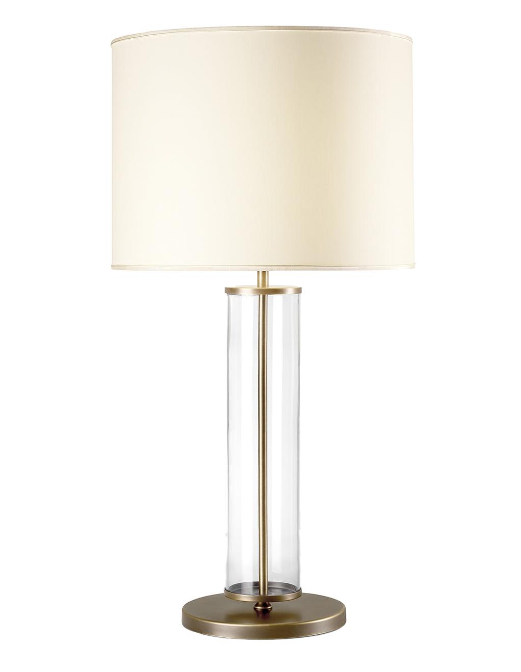 Elegant Burnished Metal Table Lamp