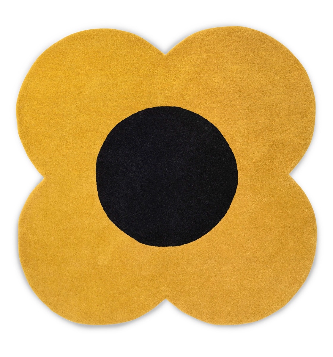 Flower Yellow Handtufted Premium Rug