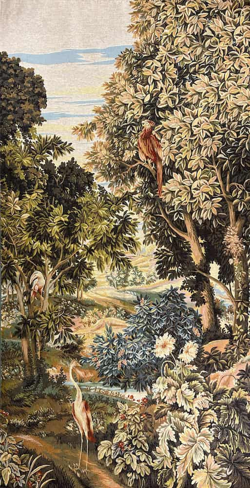 Greenery with Birds French Tapestry