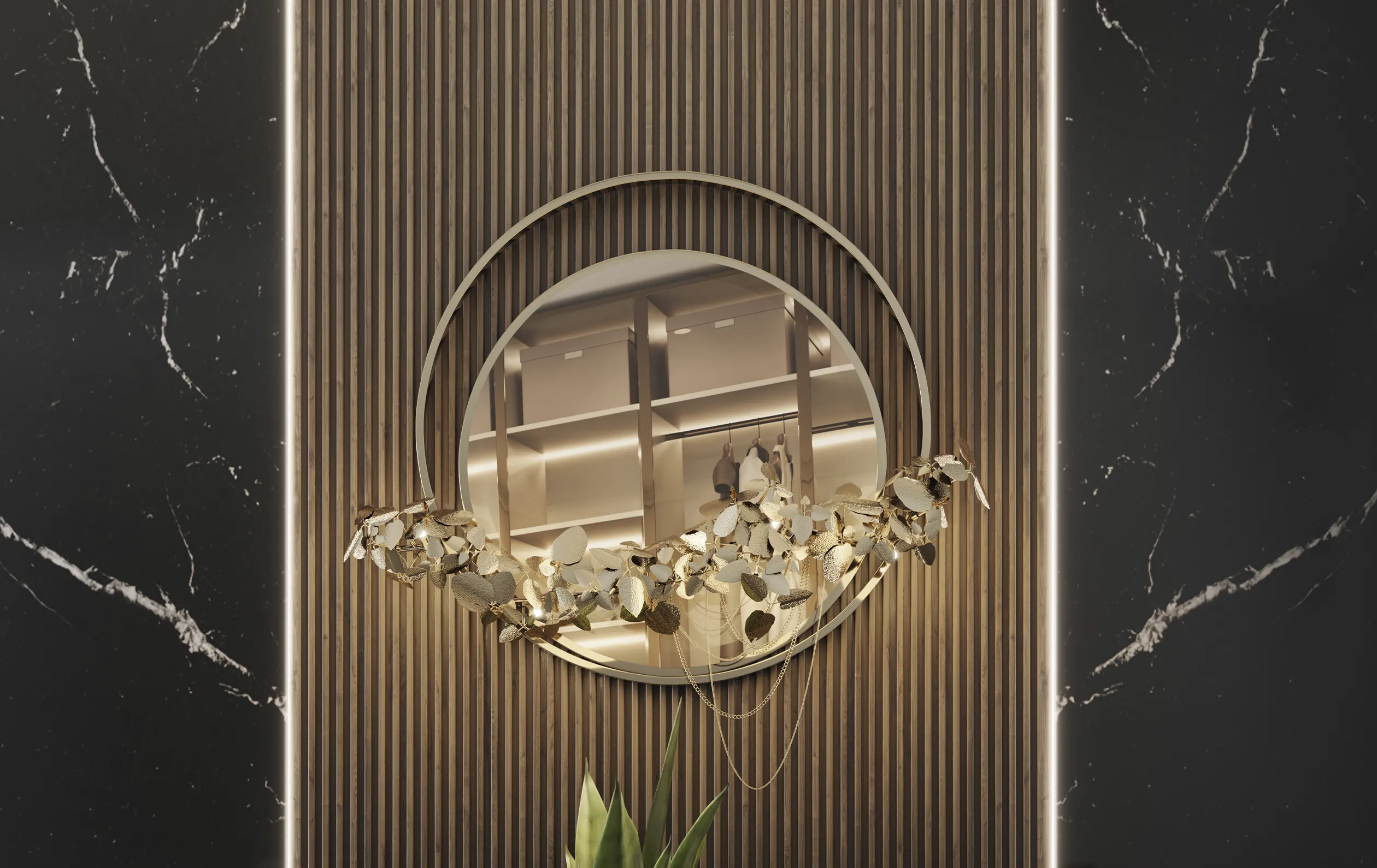 Noble II Wall Light Mirror - 4