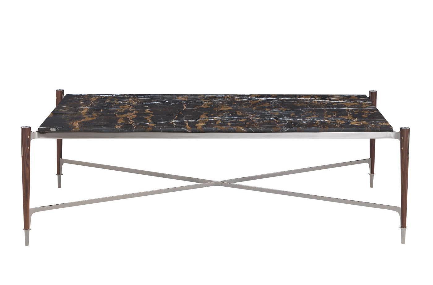 Dark Marble Top Italian Coffee Table