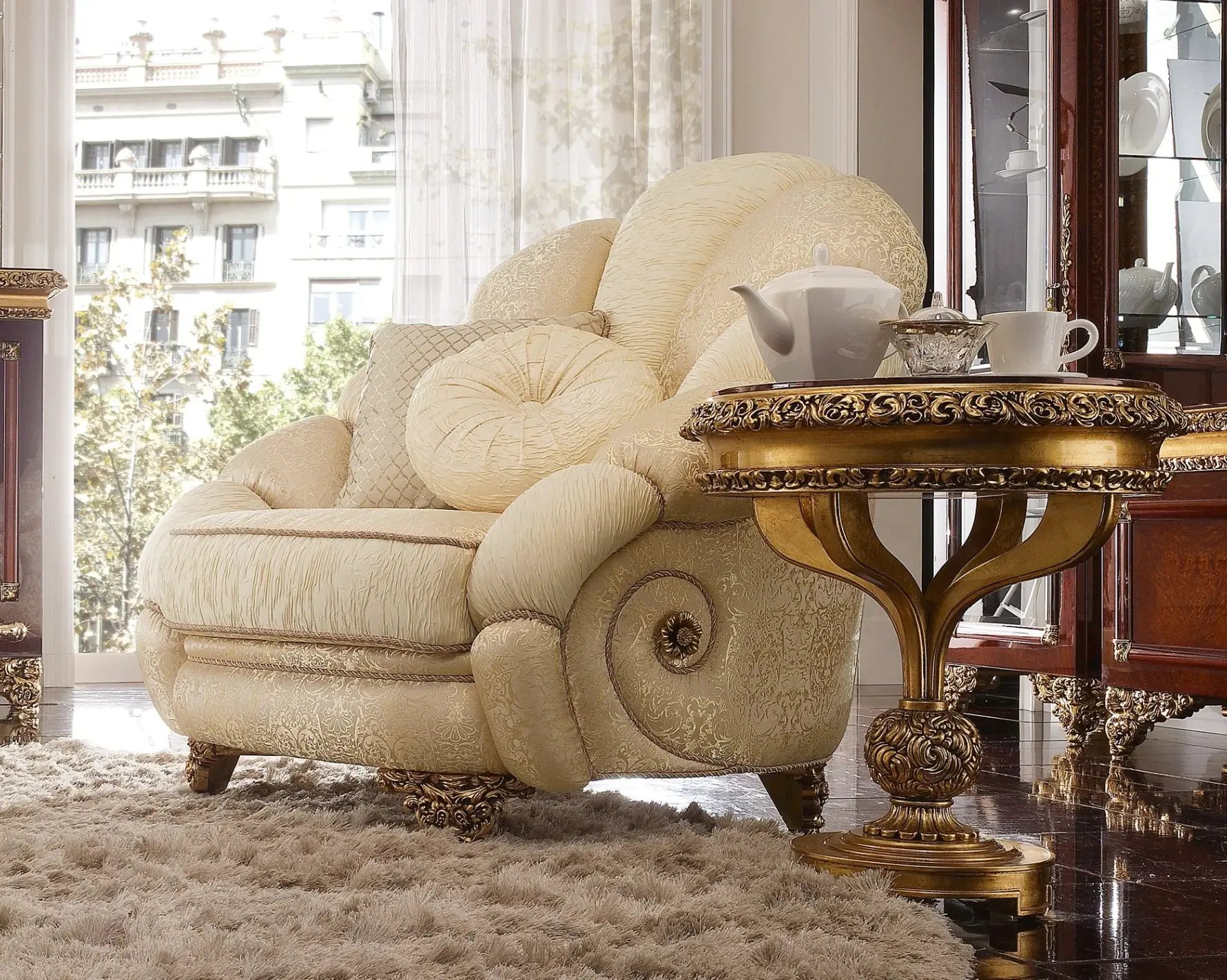 Royal Italian Upholstered Armchair
